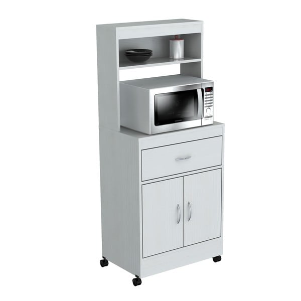 Inval Microwave Cart with Storage