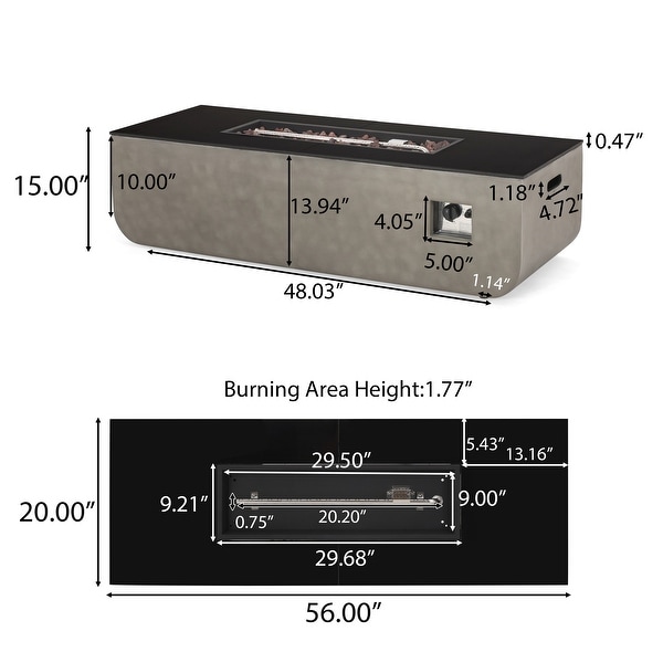 Alaya Outdoor 8 Seater Acacia Wood Sectional Sofa Set with Fire Pit and Tank Holder by Christopher Knight Home