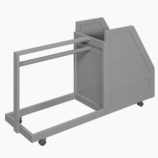 Full Size Loft Bed with Cabinets and Drawers