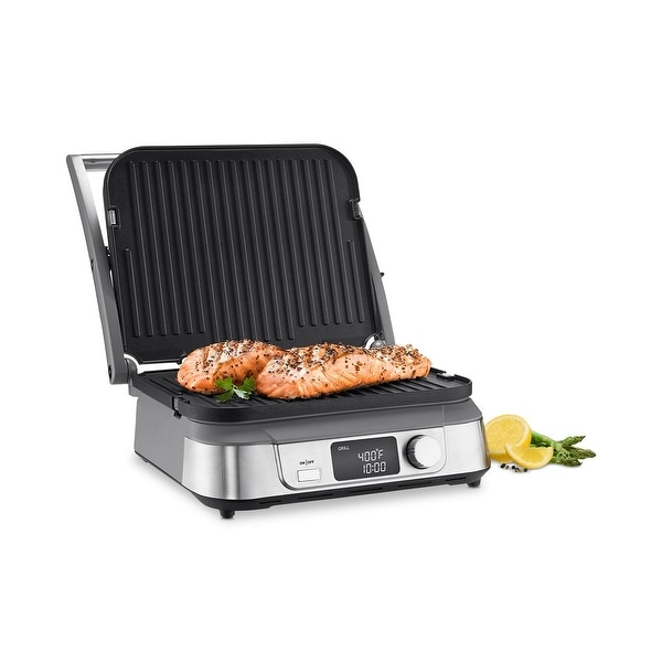 Cuisinart GR-5B Griddler Five Electric Griddle, Silver