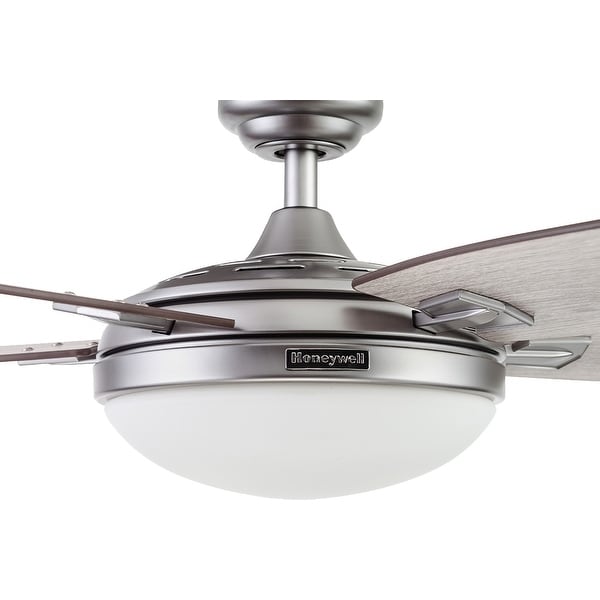 48" Honeywell Carmel Indoor Modern Farmhouse Ceiling Fan with Remote, Pewter