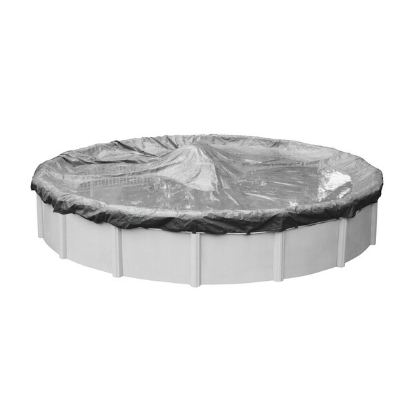 Pool Mate Platinum Silver Winter Cover for Round Above-Ground Swimming Pools