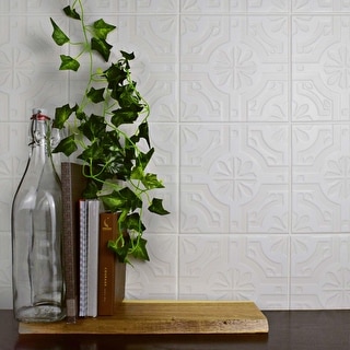 Merola Tile 7.75x7.75-inch Triple Real White Ceramic Wall Tile (25 tiles/11 sqft.)