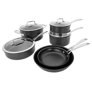 ZWILLING Clad Xtreme 10-pc Aluminum Nonstick Cookware Set - Black