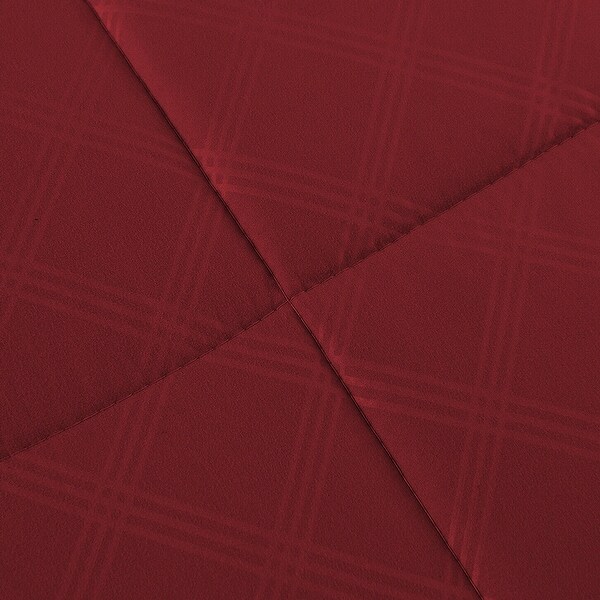 10 Piece Bed In A Bag Comforter Reversible Hotel Style Queen Burgundy