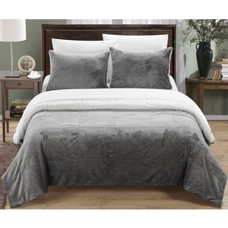 Chic Home Ernest 7-Piece Sherpa Blanket, Shams, and Sheets