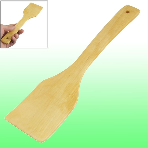 Home Family Cooking Tool Beige Woooden Pancake Turner Spatula Rice Scoop