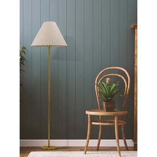 Brightech Mika LED Floor Lamp - Brass