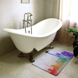 Khieu Watercolor Statue of Liberty Bath Mat