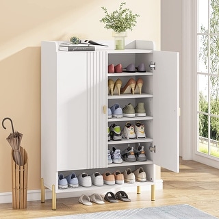 Slim 6-Tier Shoe Cabinet Storage for Entryway