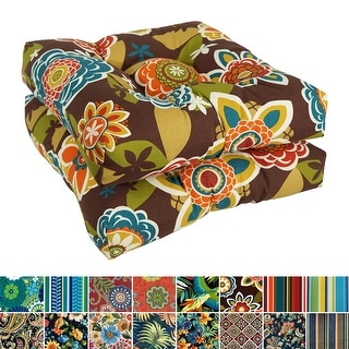 19-inch Square Indoor/Outdoor Chair Cushions (Set of 2) - 19" x 19"