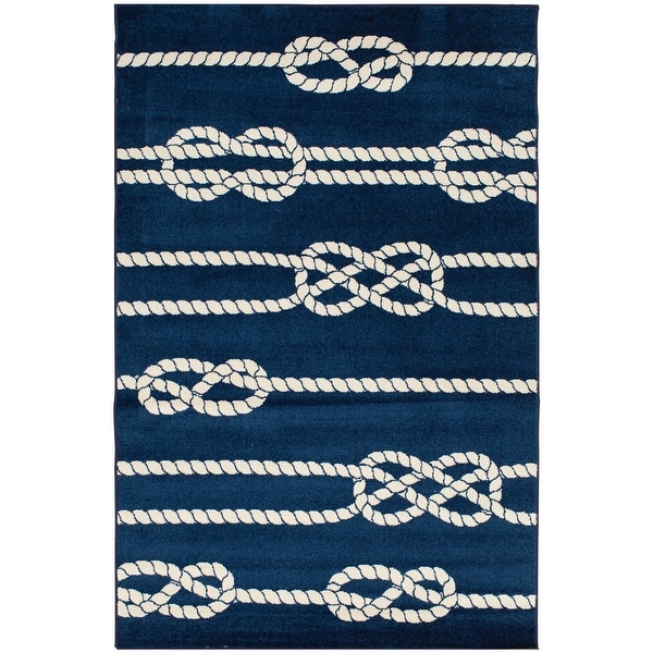 Loomaknoti Tecopa Gwenvalyn Blue Area Rug