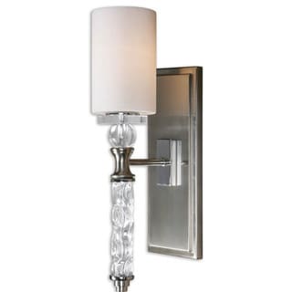Uttermost Campania 1-light Brushed Nickel Wall Sconce - Silver
