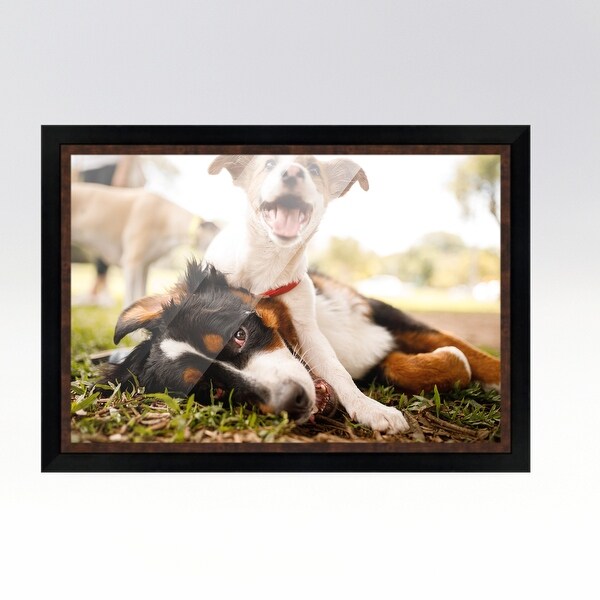 20x48 Black Picture Frame - Wood Picture Frame Complete with UV
