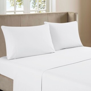 4-Piece 300TC Rayon Made From Bamboo Bed Sheet Set Solid Color
