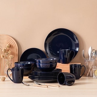 LOVECASA 16-Piece Porcelain Dinnerware Set (Service for 4)