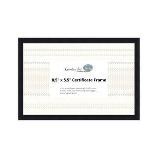 8.5" x 5.5" Certificate Frame - Wood Frame - Holds any document