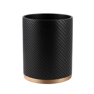 Amal Wastebasket - Black/Gold