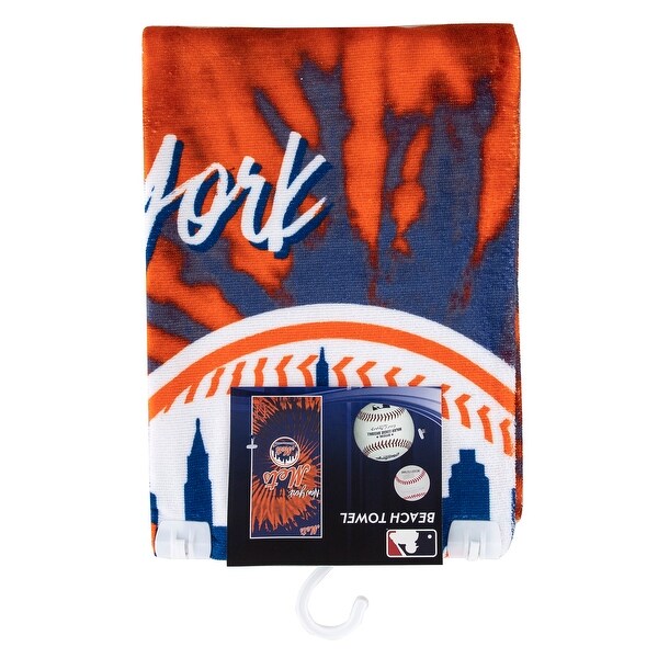 MLB 720 Mets Pyschedelic Beach Towel - 30x60