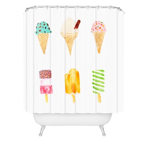 Laura Redburn Ice Cream Selection Shower Curtain