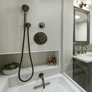 Merola Tile Kite Light Grey 4" x 11.75" Porcelain Subway Floor and Wall Tile