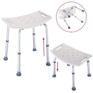 Adjustable Elderly Bath Shower Seat Chair Bench Stool Seat