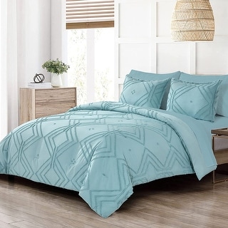 Shatex Tufted Comforters Bedding Set- 3 Piece