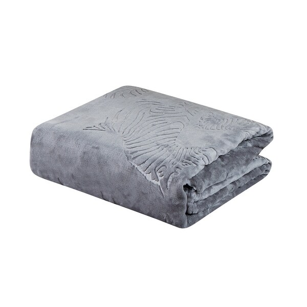 Zebra Throw Grey