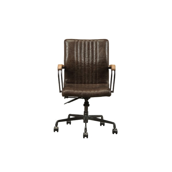 Vintage Industrial Style 360 Degree Swivel Pneumatic Lift Executive Office Chair with Stripped Pattern