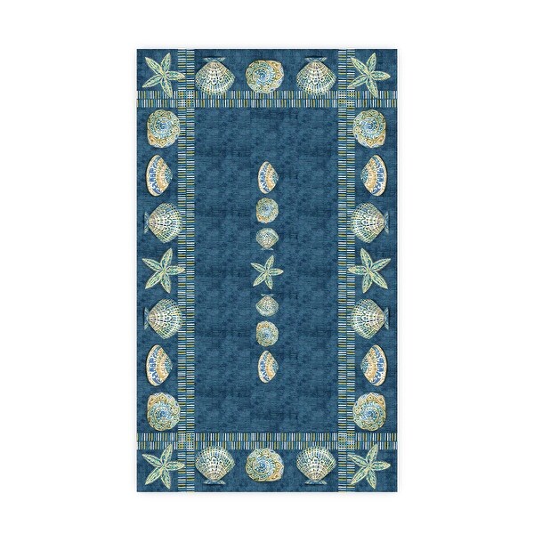 Laural Home Embellished Shells Tablecloth
