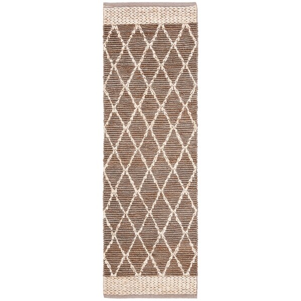SAFAVIEH Handmade Natural Fiber Bethia Casual Jute Trellis Rug
