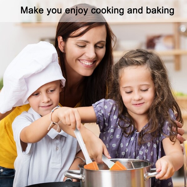 2Pcs Flexible Silicone Spatula Heat Resistant Non-scratch Spatula - 7.5"x1.4"(L*W)