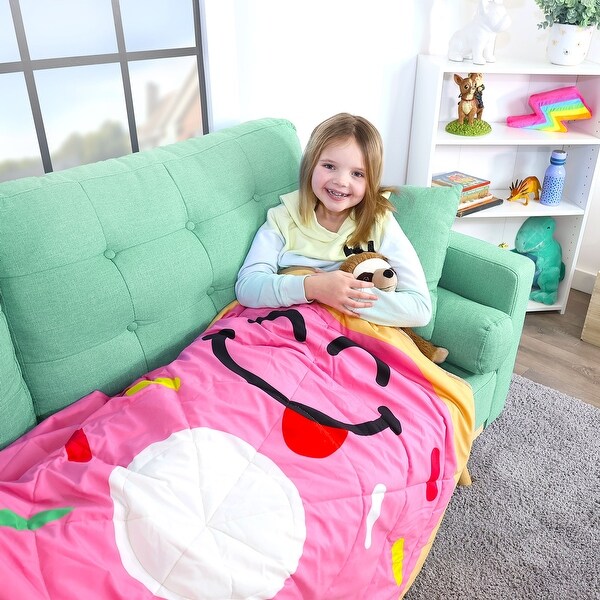 Kids' Donut 5lb Weighted Blanket, Cozy, Calming, Relaxing for Sleep