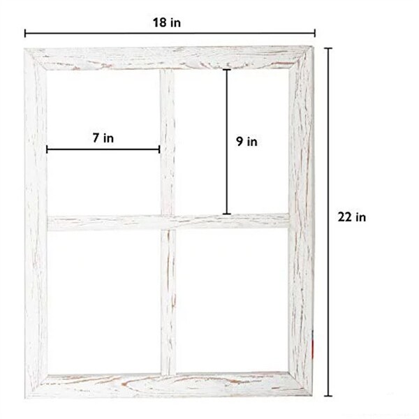 Window Frame Wall Decor 2 Pack Large