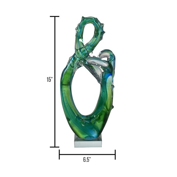 Braided Handcrafted Art Glass Sculpture