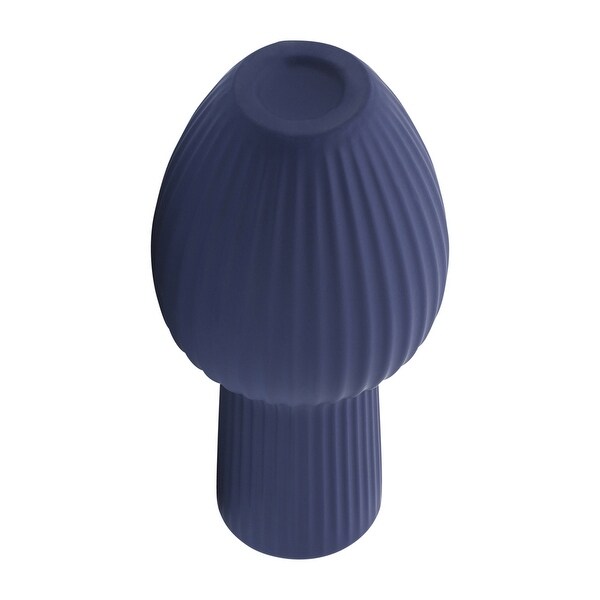 Sagebrook Home 11" Ceramic Bouquet Vase Classic Blue Decorative Vase for Home or Office Flower Display Great Gift Idea F