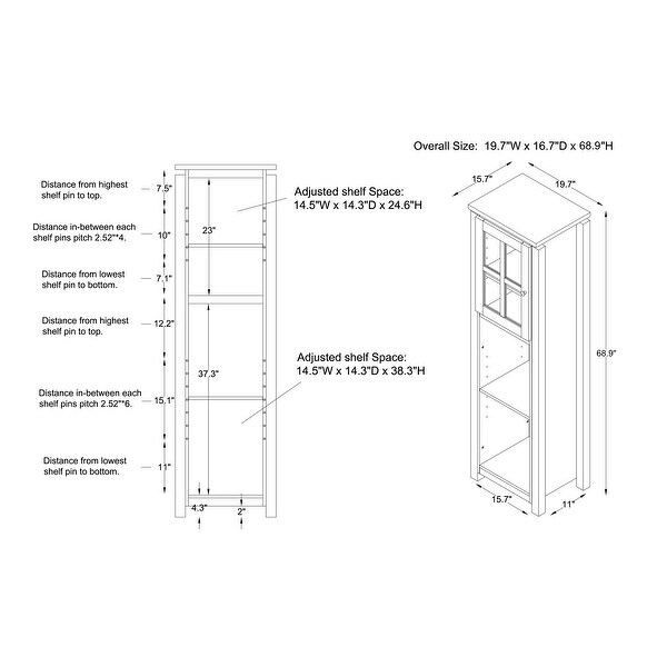 Furniture of America Caldwell Black and Cement-Like Mobile Bar Set