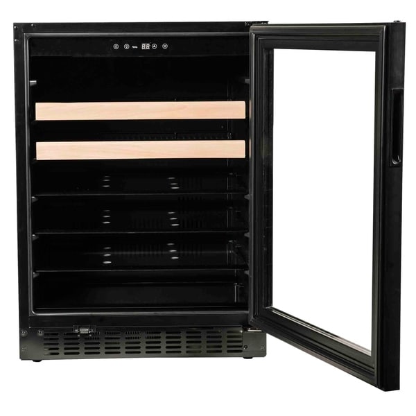 24" Beverage Center with Overlay Trim Glass Door