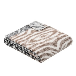 IBENA Beautiful Animal Print with a Twist 'Tansania' Throw Blanket