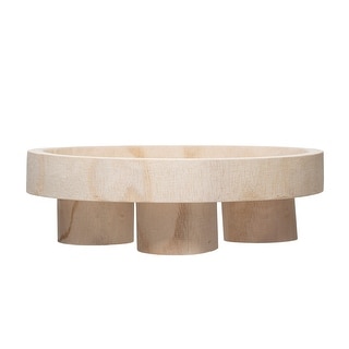 Paulownia Wood Dessert Pedestal Tray