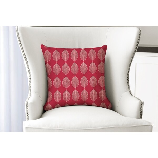 LEAF KEEF RED Accent Pillow By Kavka Designs
