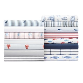 Nautica Cotton Percale Deep Pocket Bed Sheet Sets
