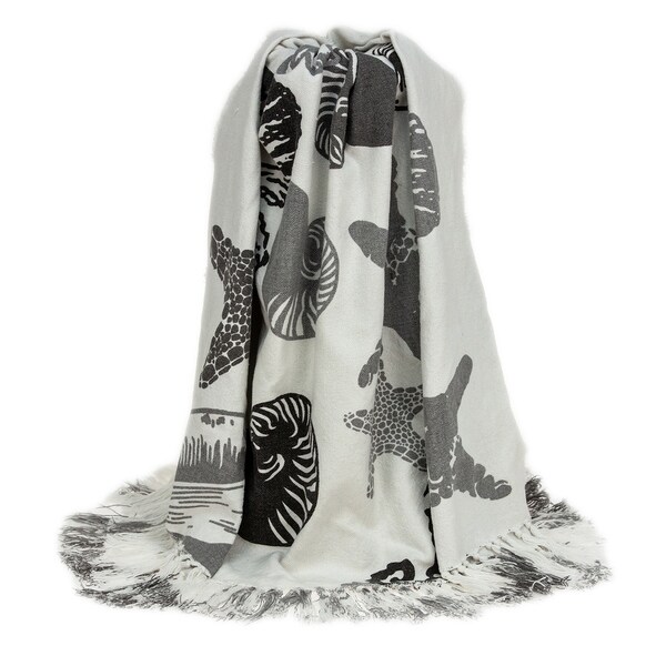 Parkland Collection Malibu Tropical Multicolored Handloomed 52" x 67" CottonThrow