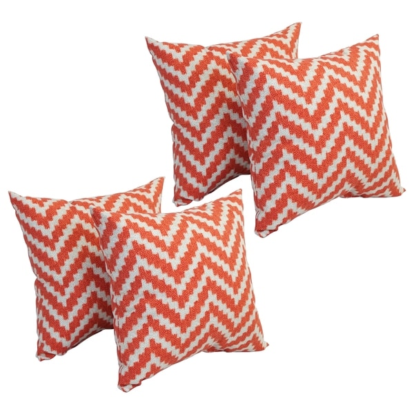 17-inch Square Polyester Outdoor Throw Pillows (Set of 4)