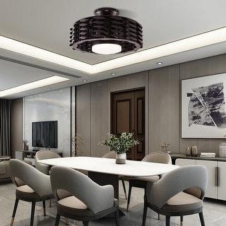 22" Invisible Blades LED Ceiling Fan Light with Remote - 22''