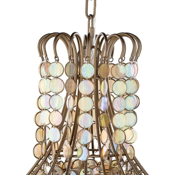 Artistic Weavers Hughes Glam Acrylic Tassels 1-light Chandelier - 30"H x 16"W x 16"D
