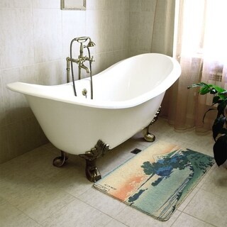 Hokusai Shichiri Beach in Sagami Province Bath Mat