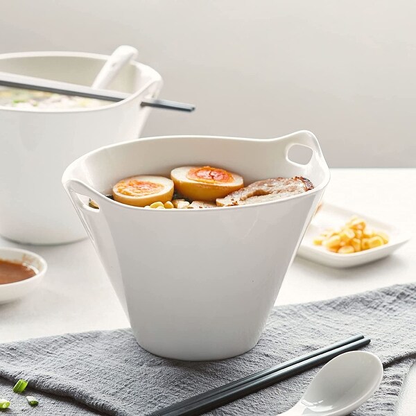 DOWAN 7.2-inch Japanese-Style Soup Bowls Set of 2