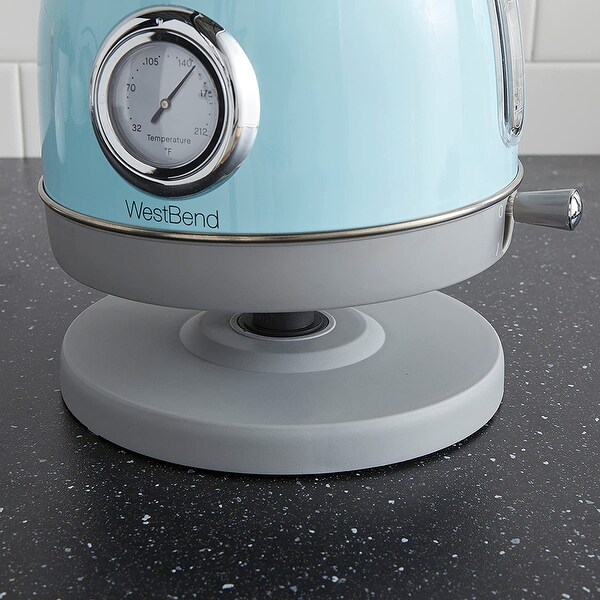 West Bend Electric Kettle Retro-Styled Stainless Steel 1500 Watts with