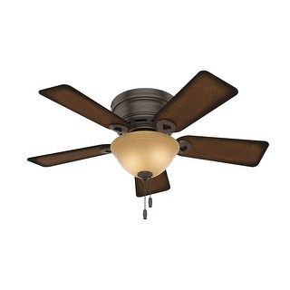 Hunter 42" Conroy Low Profile Ceiling Fan with LED Bowl Light and Pull Chain